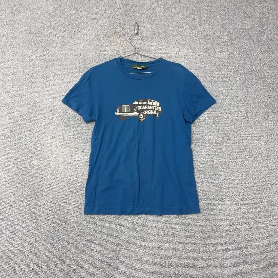 지프 프린팅 블루 반팔 티 M 상품이미지1