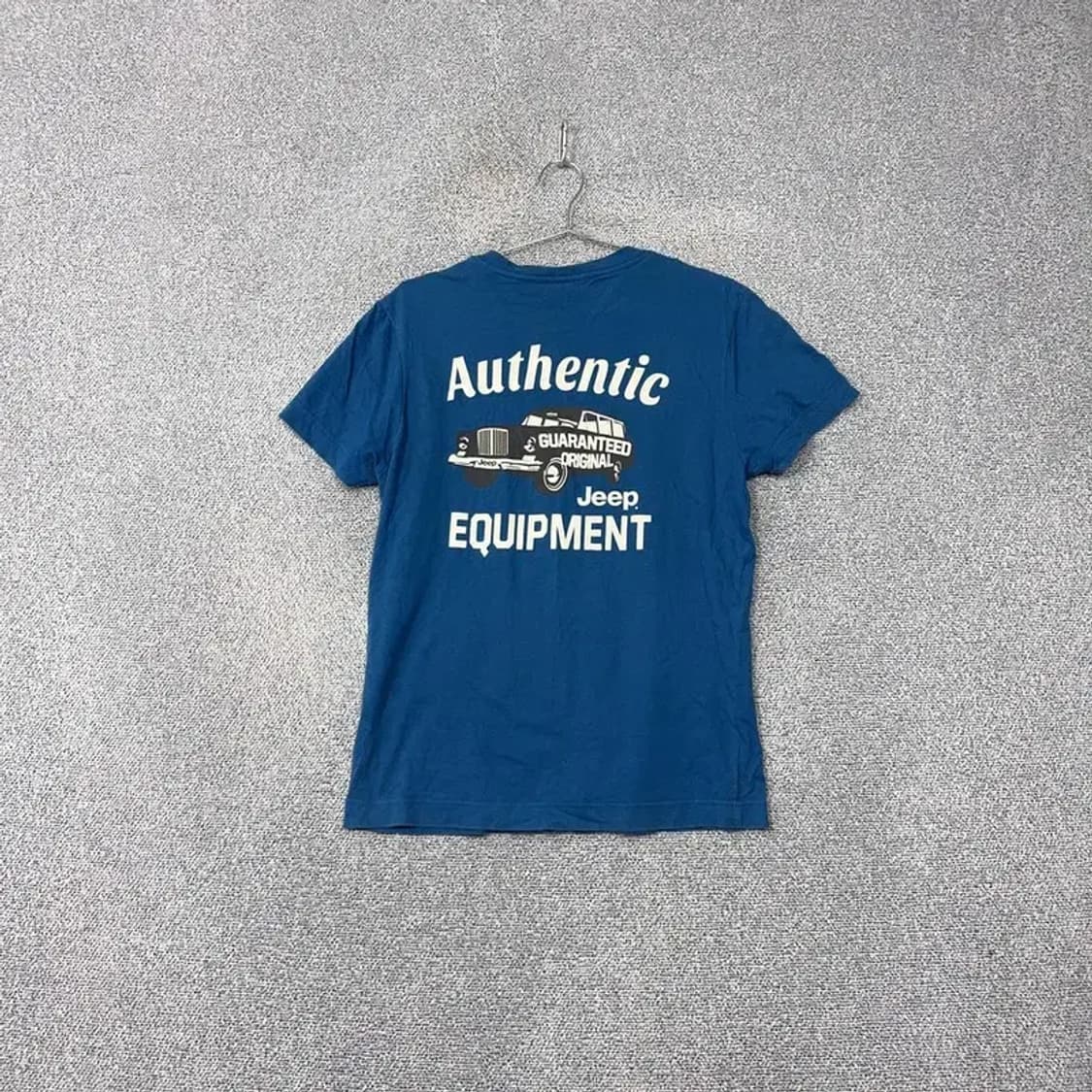 지프 프린팅 블루 반팔 티 M 상품이미지2