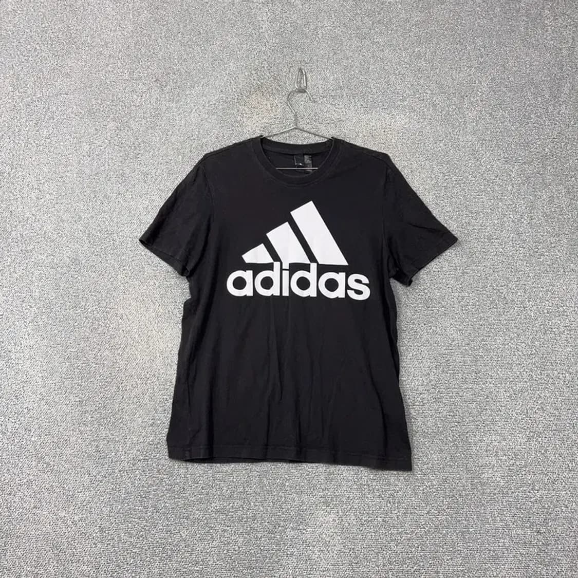 아디다스 프린팅 블랙 반팔 티 XL 상품이미지1