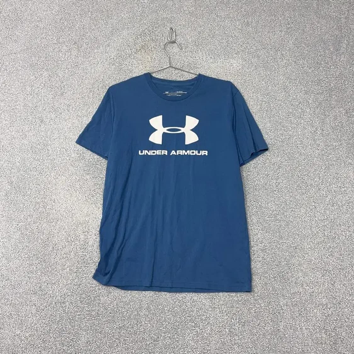 언더아머 프린팅 네이비 반팔 티 LG/G/G 상품이미지1