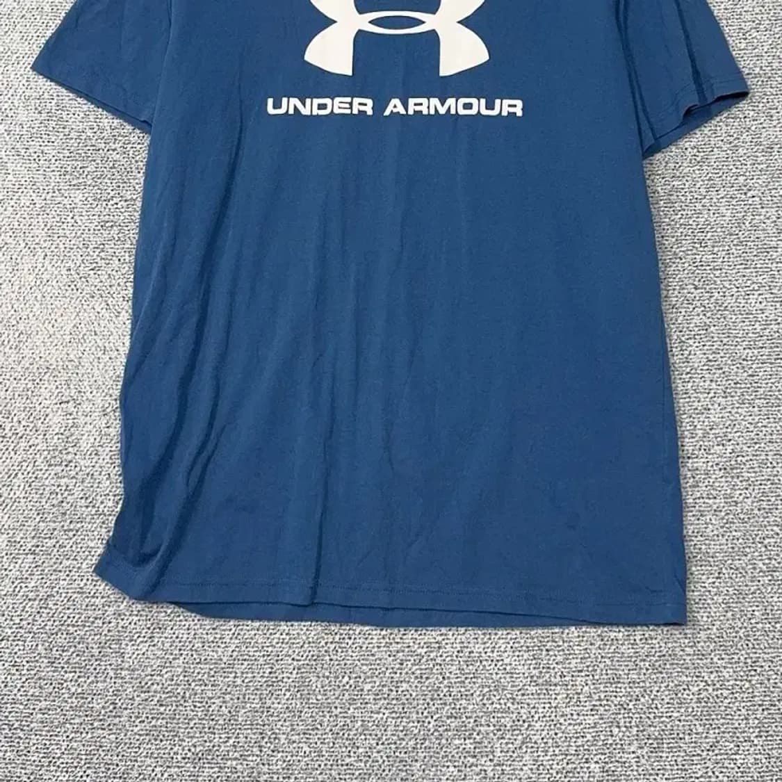 언더아머 프린팅 네이비 반팔 티 LG/G/G 상품이미지4
