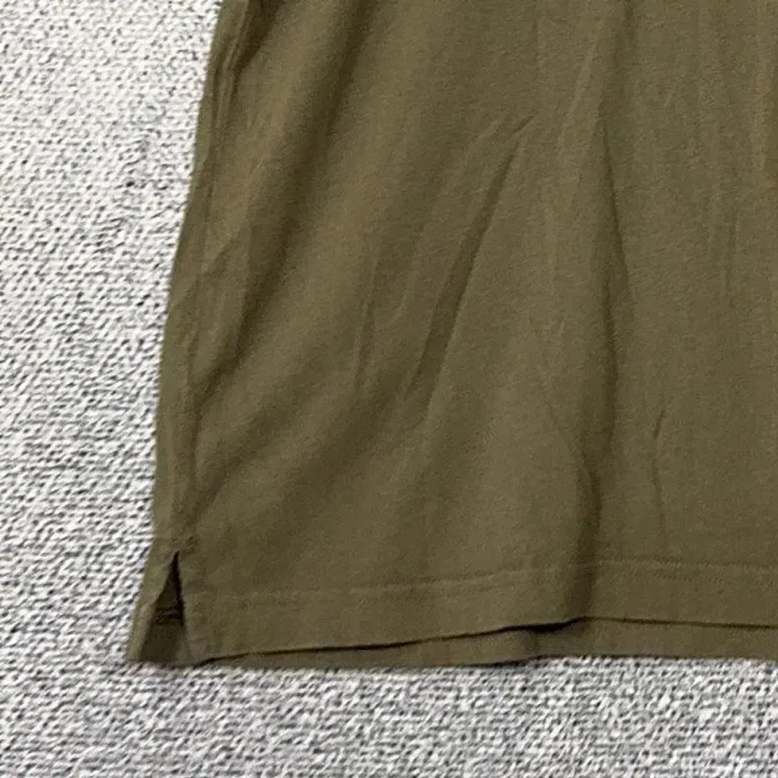 아디다스 빈티지 프린팅 카키 반팔 티 XL 상품이미지3