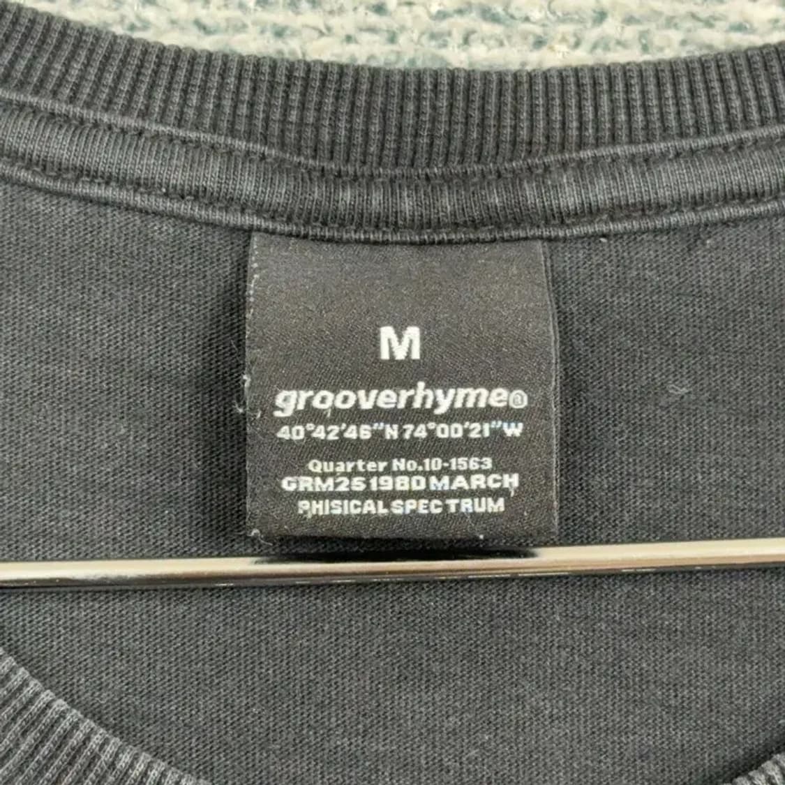 그루브라임 로고 블랙 반팔 티 M 상품이미지4