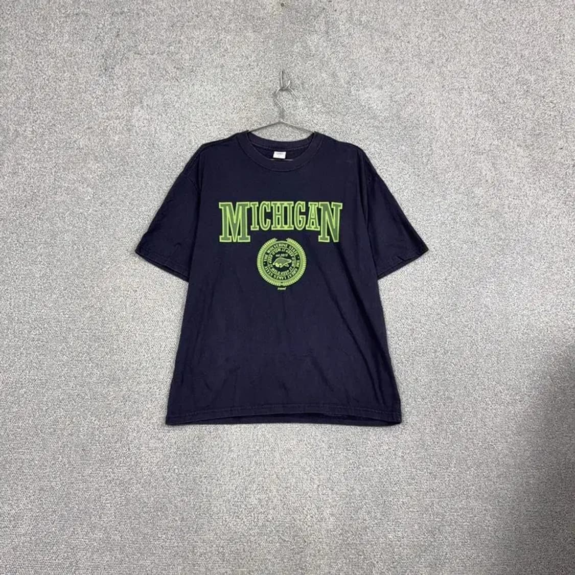 트래블 프린팅 네이비 반팔 티 L 상품이미지1