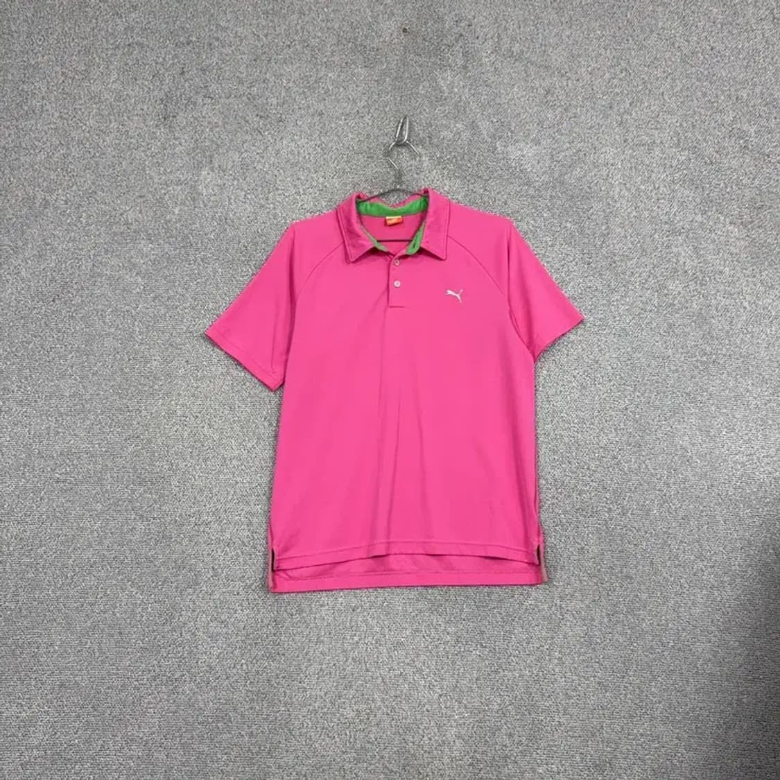푸마 핑크 남성 기능성 반팔 카라티 XL 상품이미지1