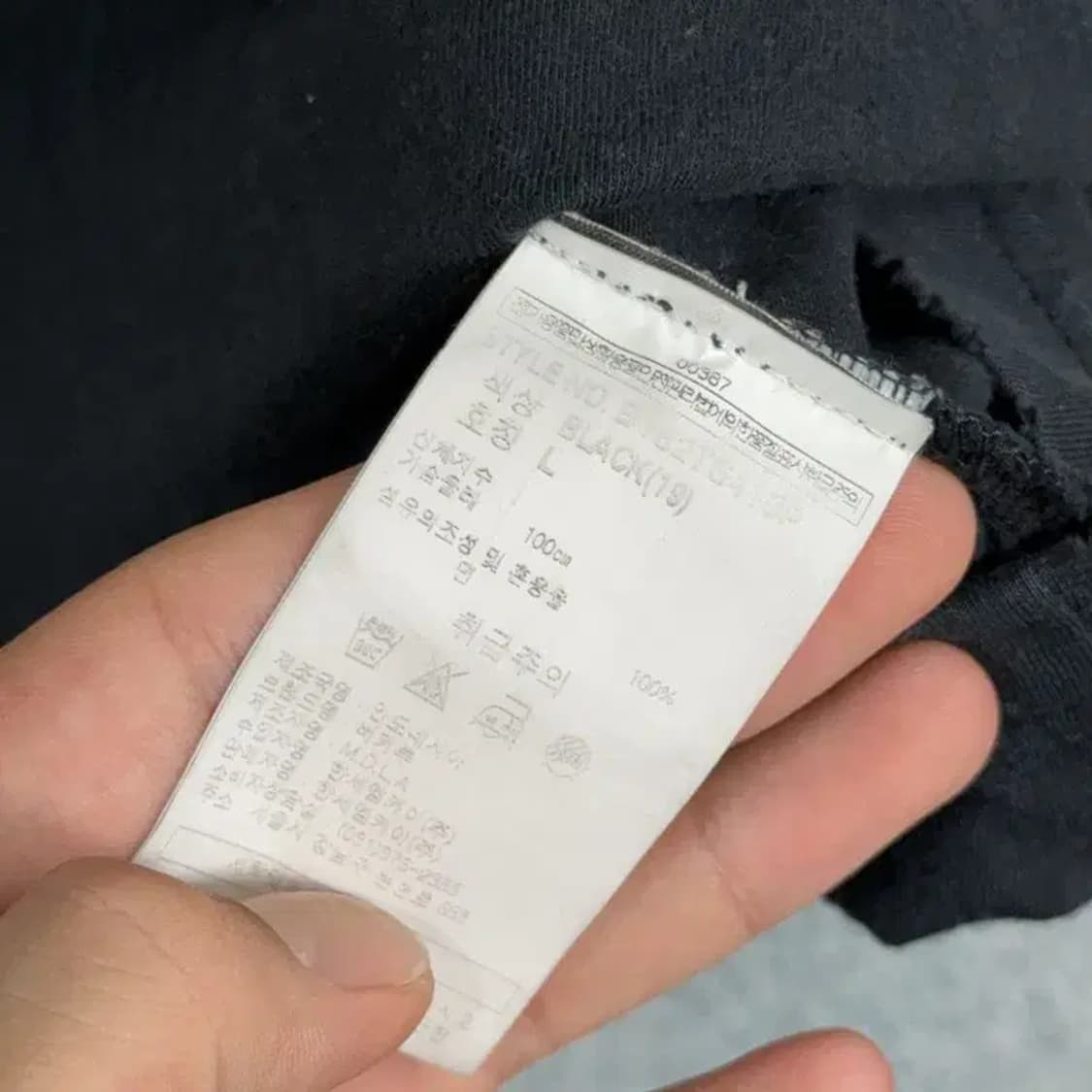 버커루 빈티지 프린팅 블랙 반팔 티 L 상품이미지6