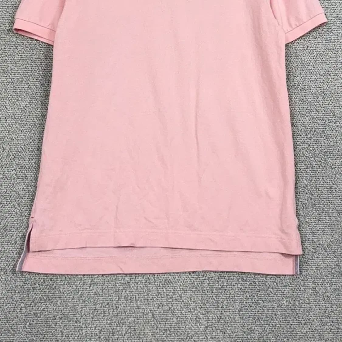 타미힐피거 라이트 핑크 로고 반팔 카라티 M 상품이미지4