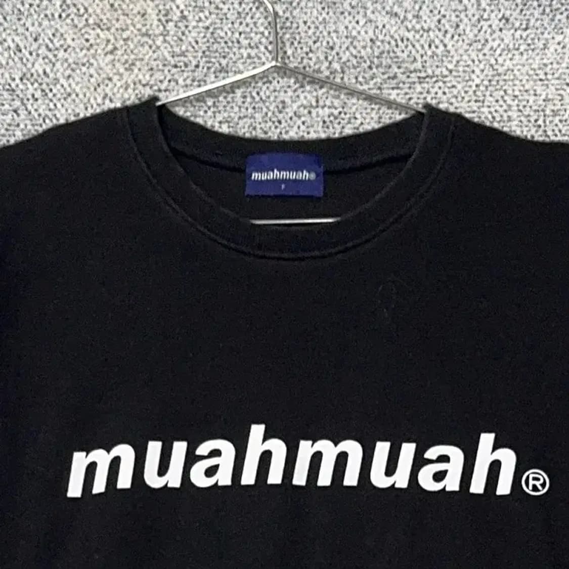 무아무아 프린팅 블랙 반팔 티 F 상품이미지3