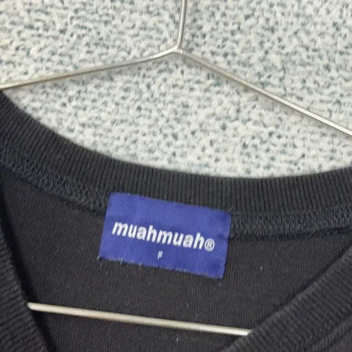 무아무아 프린팅 블랙 반팔 티 F 상품이미지6