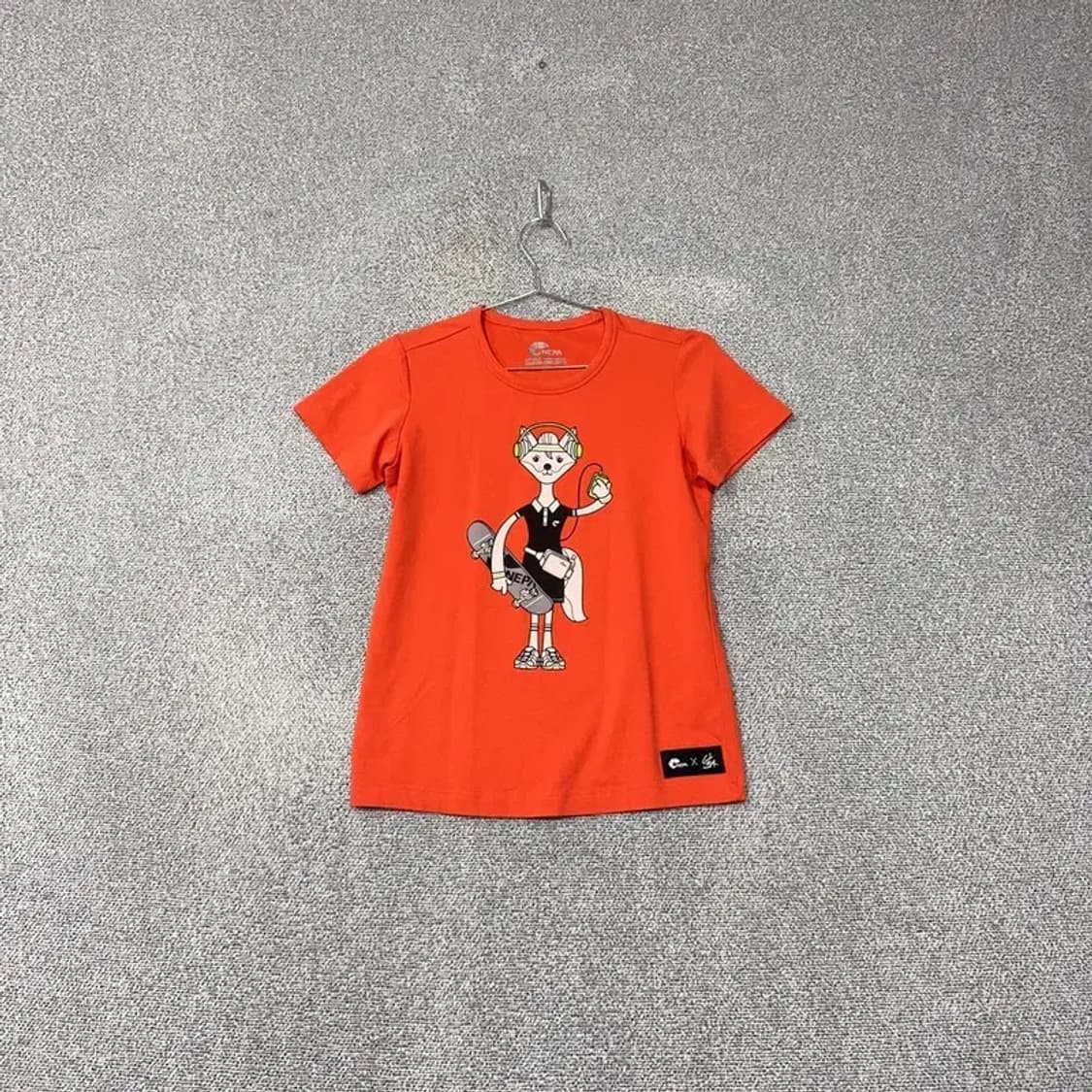 네파 프린팅 오렌지 기능성 반팔 티 85 상품이미지1