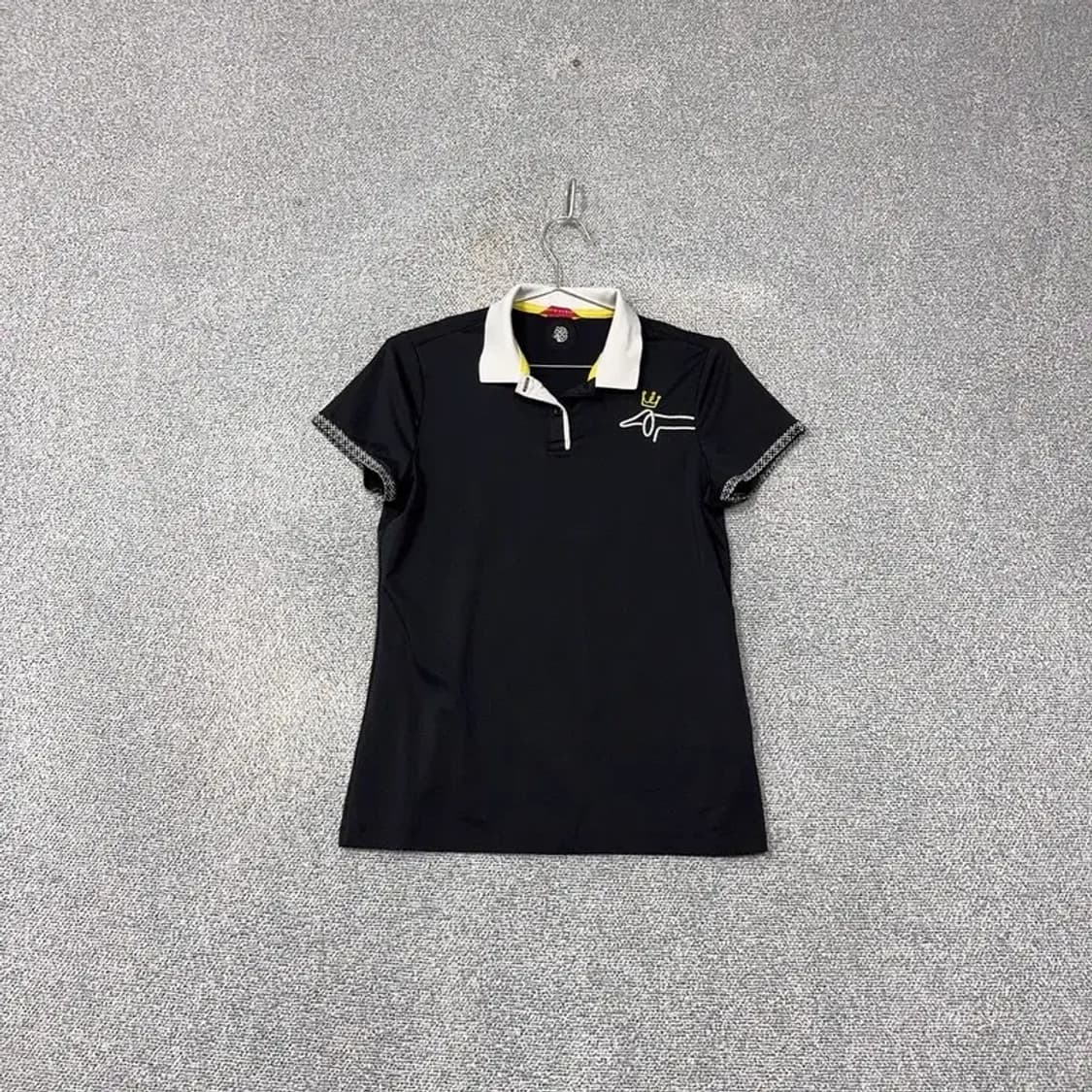 까스텔바작 블랙 골프 기능성 반팔 카라티 95 상품이미지1