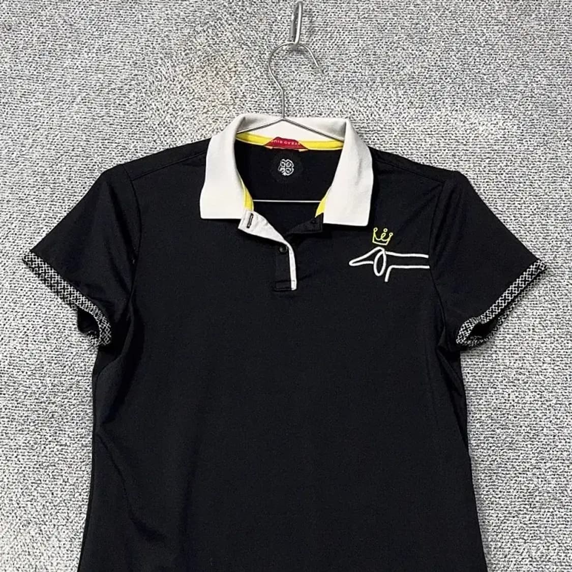 까스텔바작 블랙 골프 기능성 반팔 카라티 95 상품이미지3