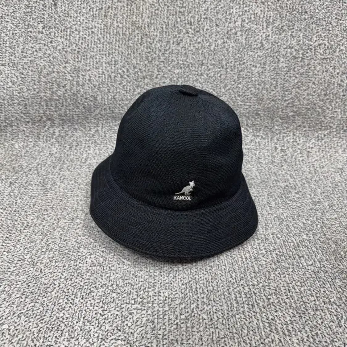 캉골 블랙 로고 버킷햇 MEDIUM 상품이미지1