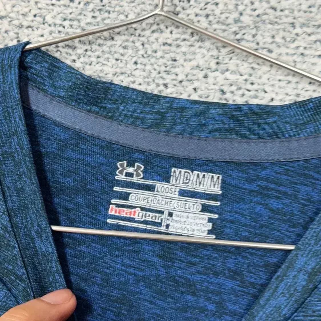 언더아머 네이비 기능성 반팔 티 MD/MM 상품이미지3