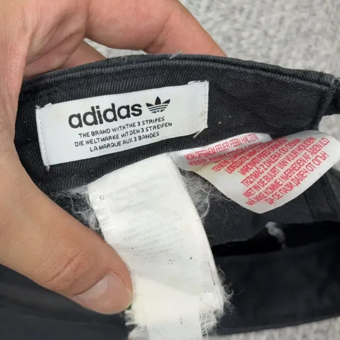 아디다스 블랙 불꽃 자수 로고 볼캡 상품이미지6