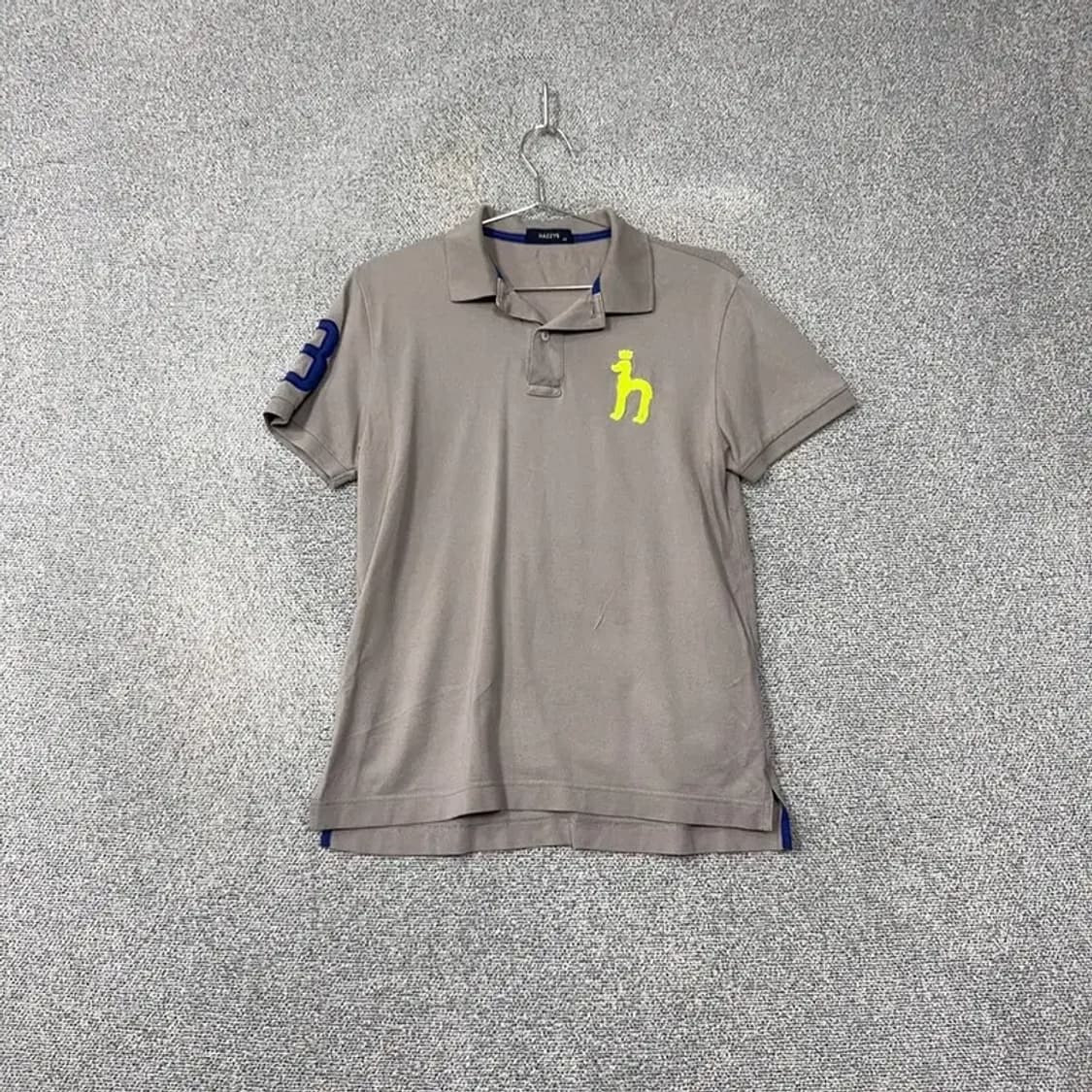 해지스 라이트 그레이 빅로고 반팔 카라티 105 상품이미지1