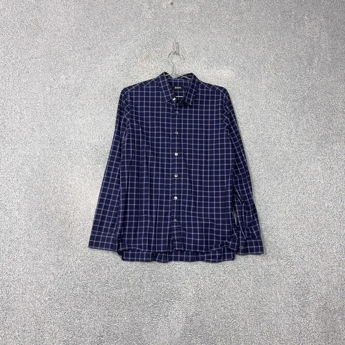 DKNY 체크 네이비 셔츠 S 상품이미지1