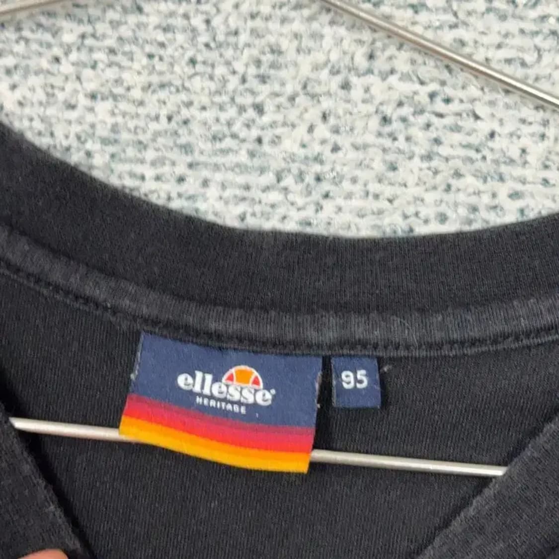 엘레쎄 프린팅 블랙 반팔 티 95 상품이미지3