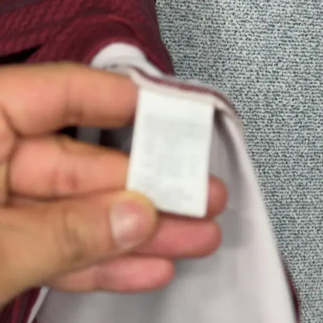 노스페이스 스트라이프 버건디 긴팔 카라티 L/100 상품이미지3