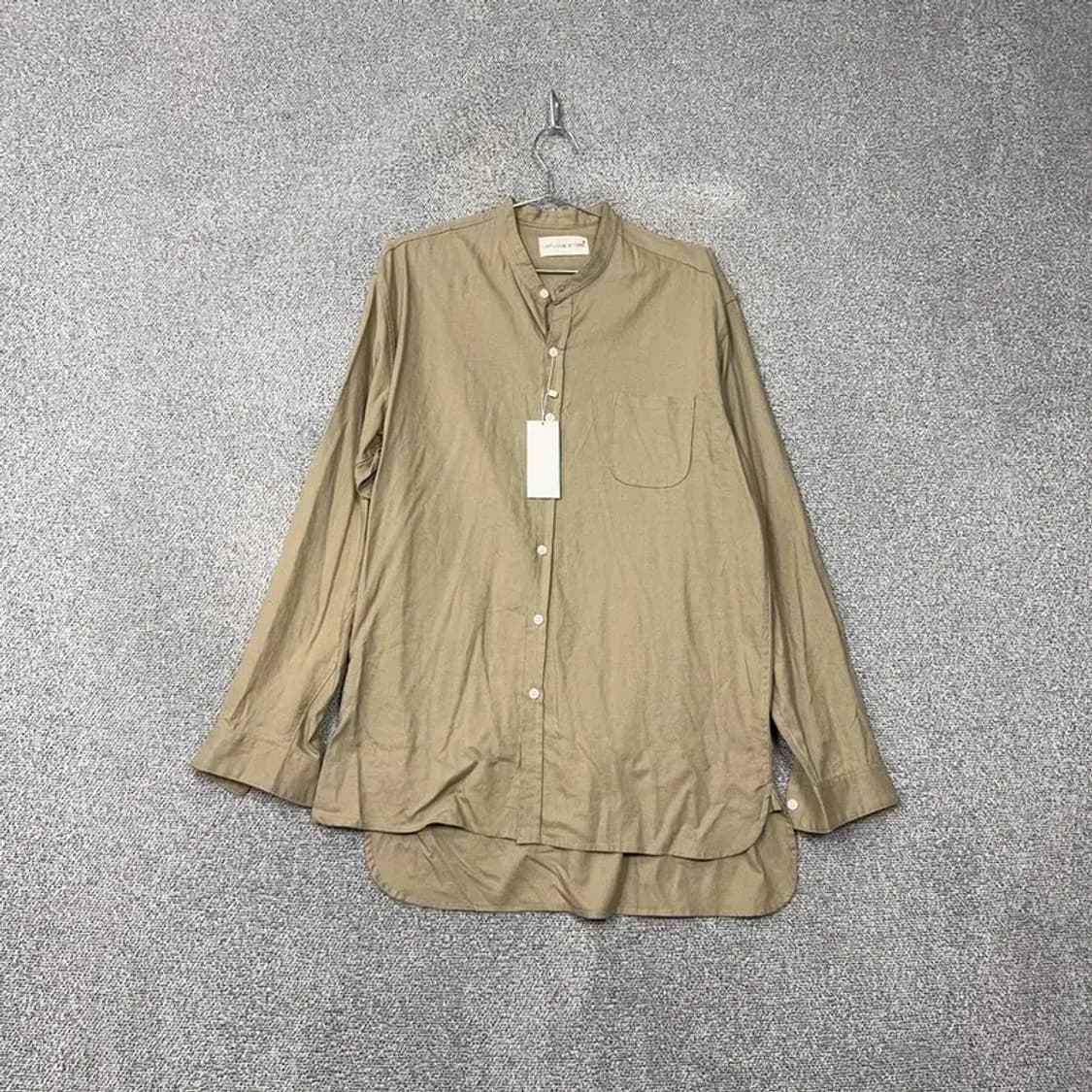 라퍼지스토어 비스코스 오버핏 카키 베이지 셔츠 L 상품이미지1