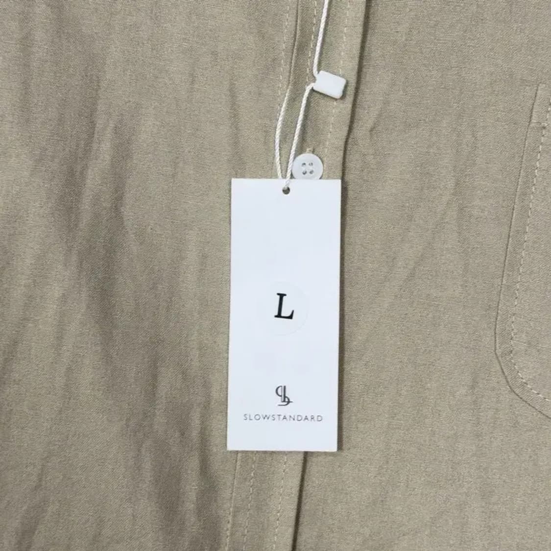 라퍼지스토어 비스코스 오버핏 카키 베이지 셔츠 L 상품이미지5