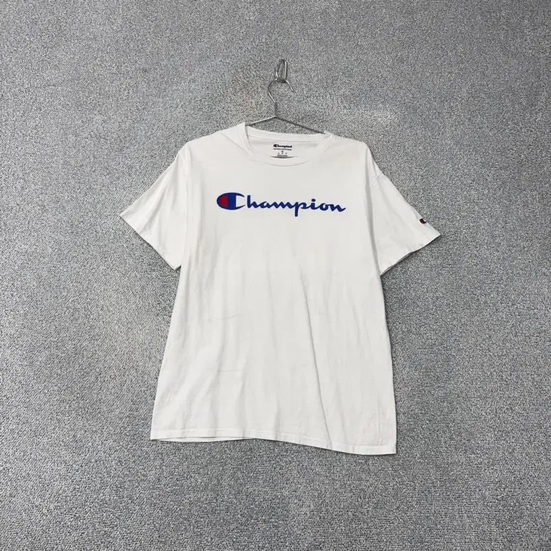 챔피온 프린팅 화이트 반팔 티 M 상품이미지1