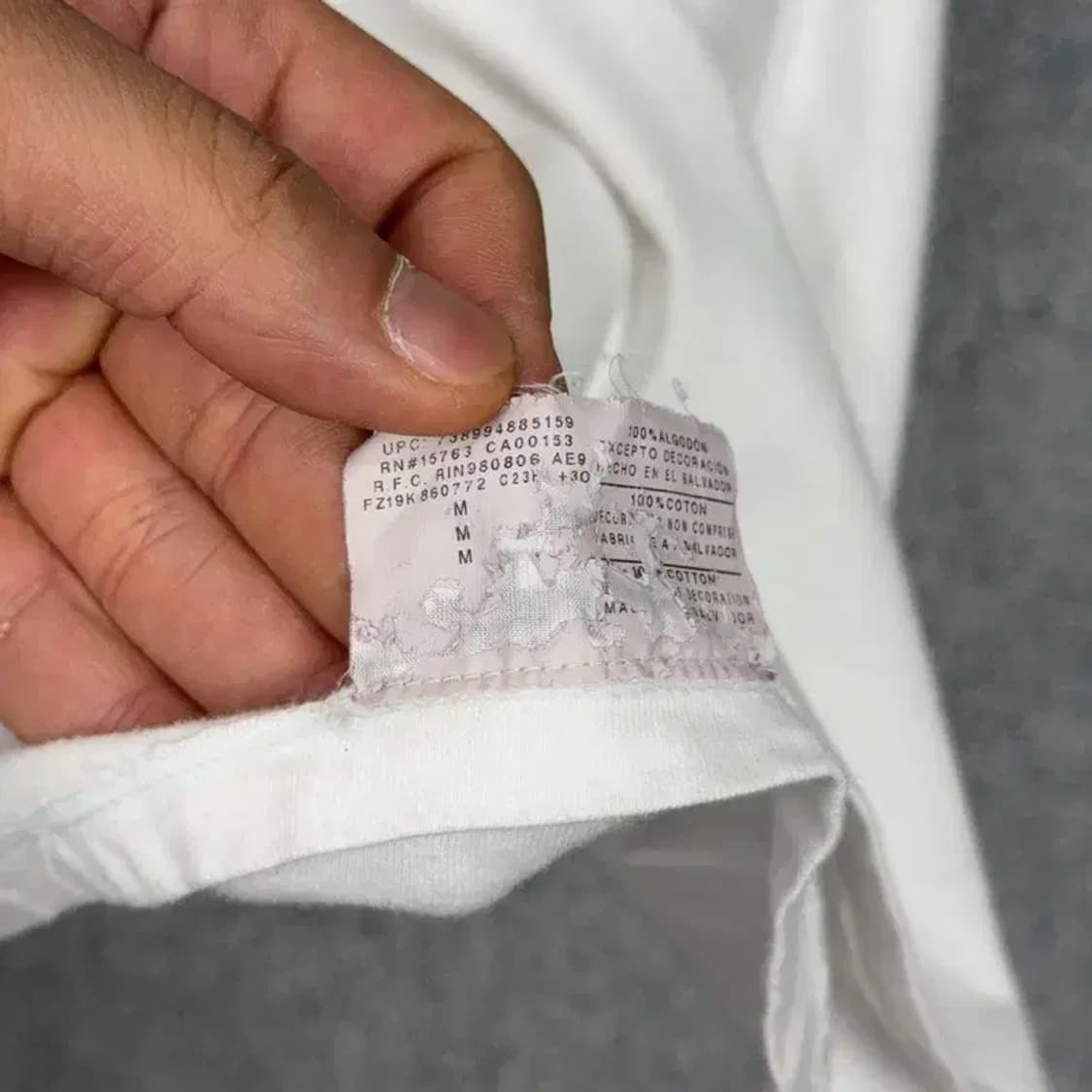 챔피온 프린팅 화이트 반팔 티 M 상품이미지6