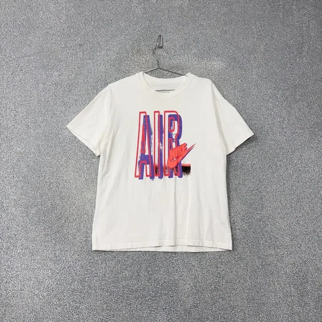 나이키 에어 프린팅 화이트 반팔 티 L 상품이미지1