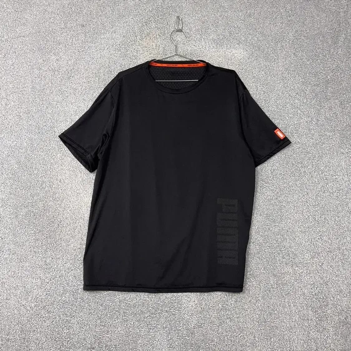 푸마 블랙 기능성 반팔 티 110(XL) 상품이미지1