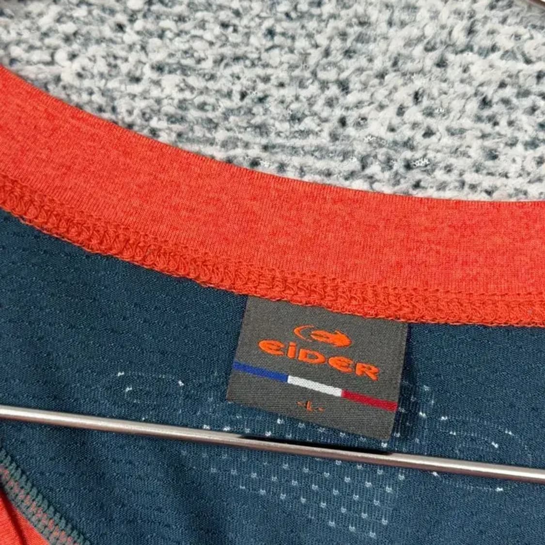 아이더 오렌지 등산 기능성 반팔 티 L 상품이미지3