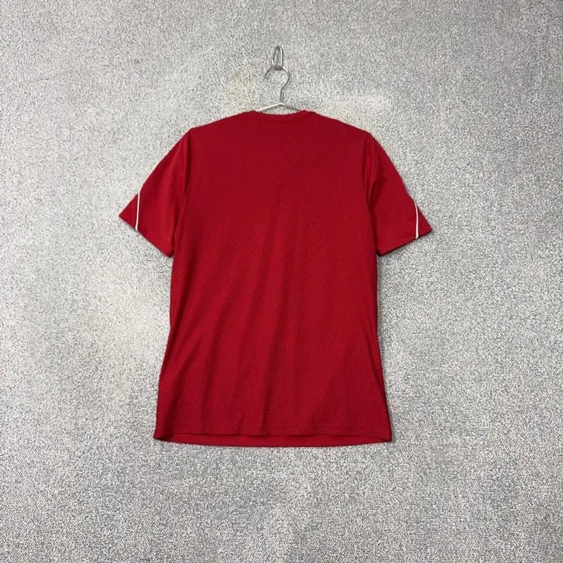 아디다스 레드 로고 삼선 기능성 반팔 티 L 상품이미지2