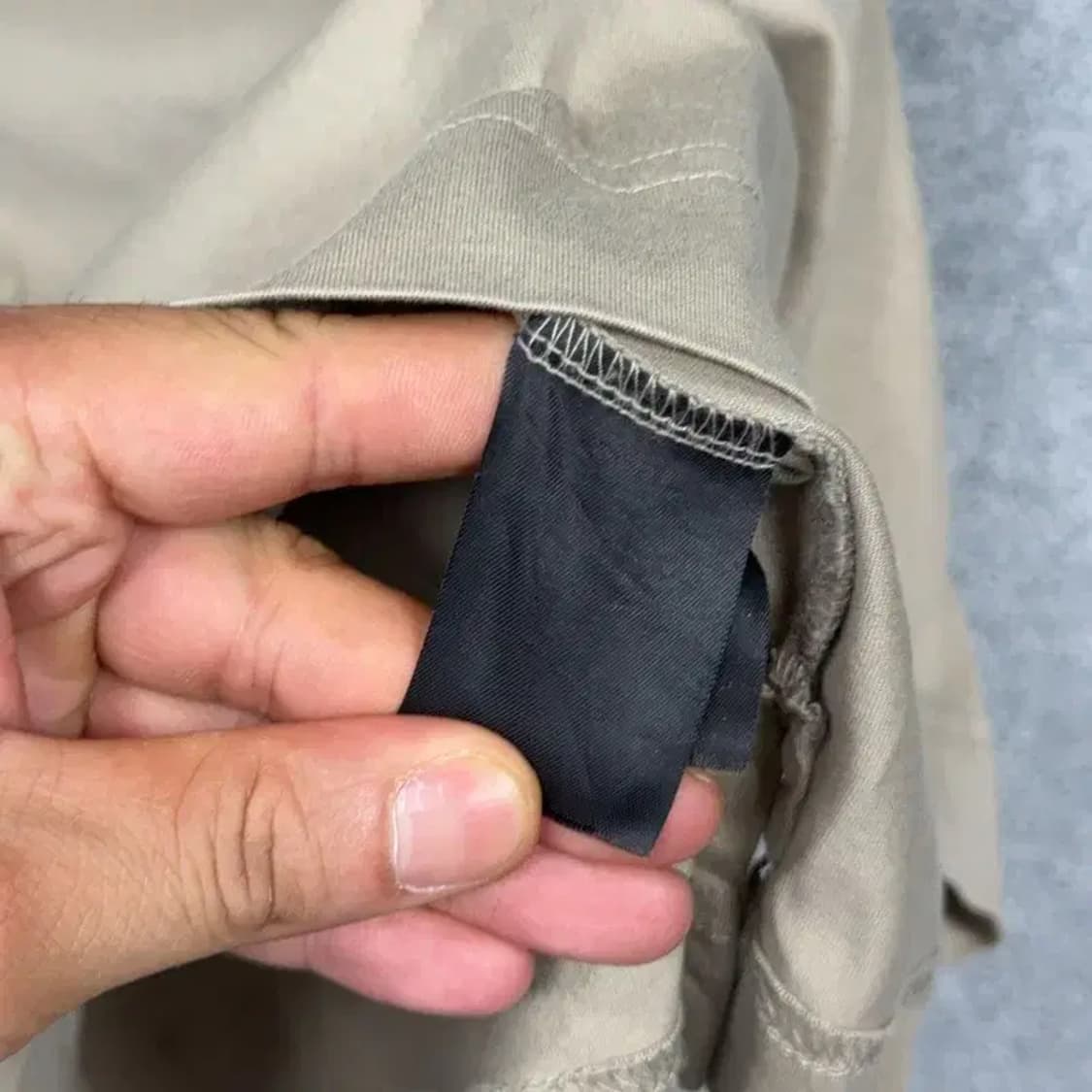 노티카 로고 베이지 반팔 카라티 S 상품이미지4