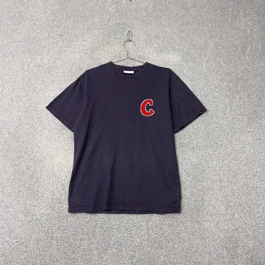 커버낫 네이비 C로고 캐주얼 반팔 티 M 상품이미지1