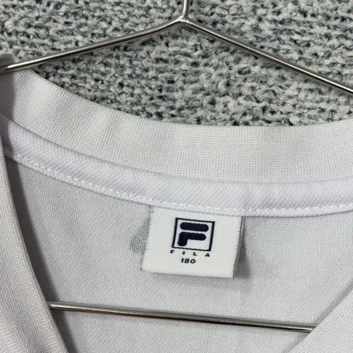 휠라 프린팅 화이트 기능성 반팔 티 100 상품이미지3