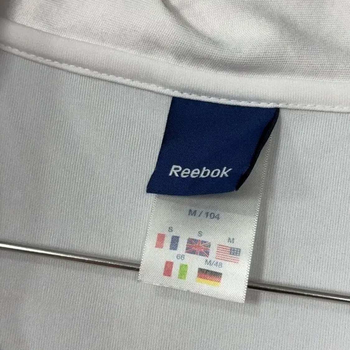 리복 화이트 로고 기능성 반팔 카라티 M/104 상품이미지5