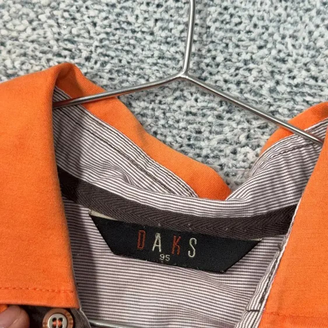 닥스 오렌지 코튼 반팔 카라티 95 상품이미지3