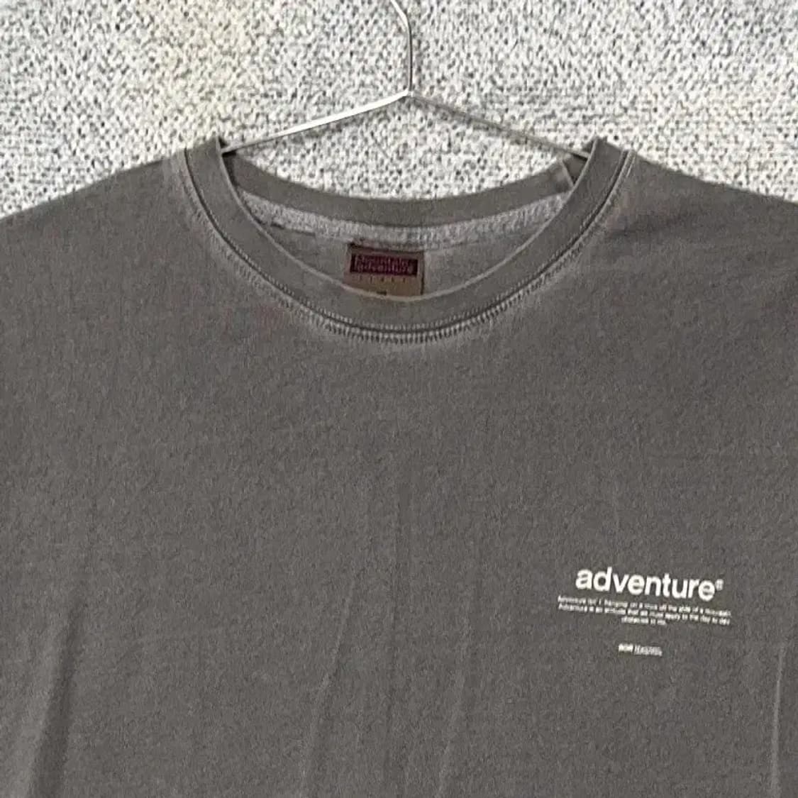 플루크 그레이 로고 피그먼트 빈티지 반팔 티 XL 상품이미지3