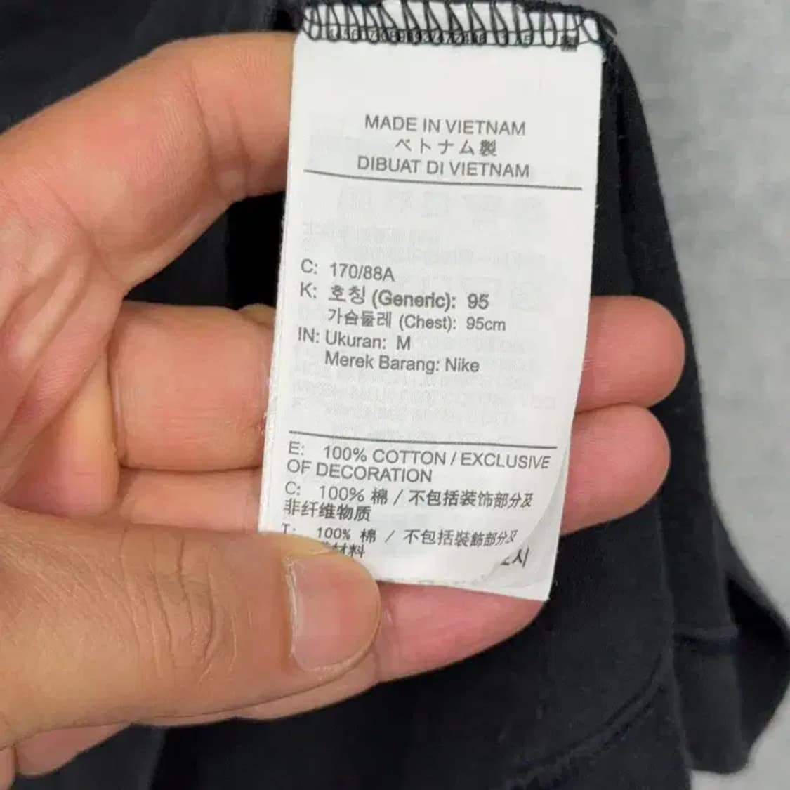 나이키 프린팅 블랙 반팔 티 M 상품이미지4