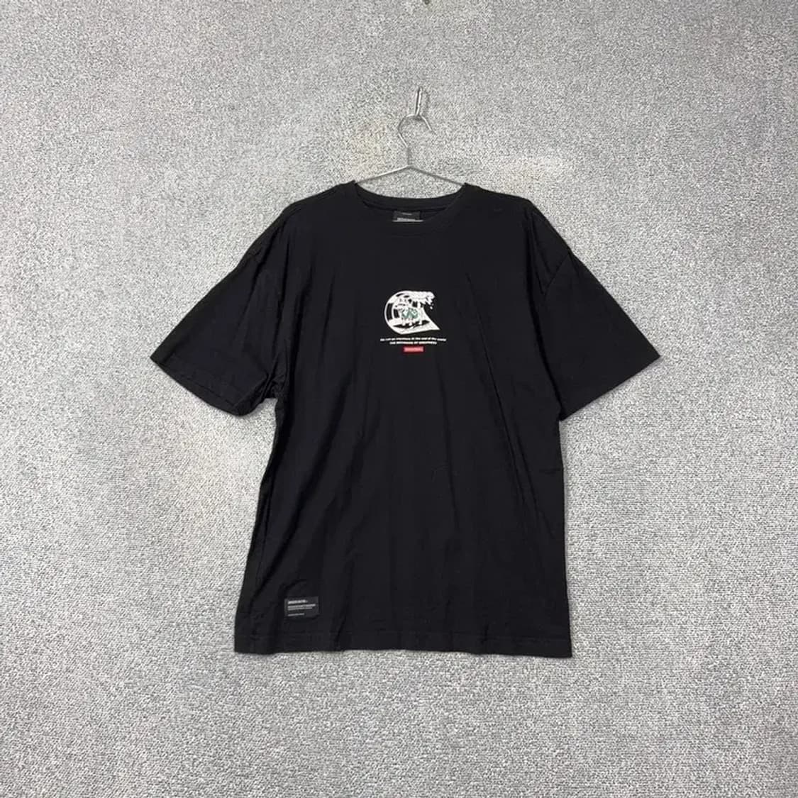 그루브라임 프린팅 블랙 반팔 티 M 상품이미지1