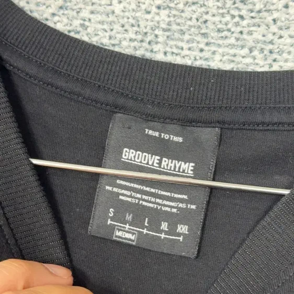 그루브라임 프린팅 블랙 반팔 티 M 상품이미지5