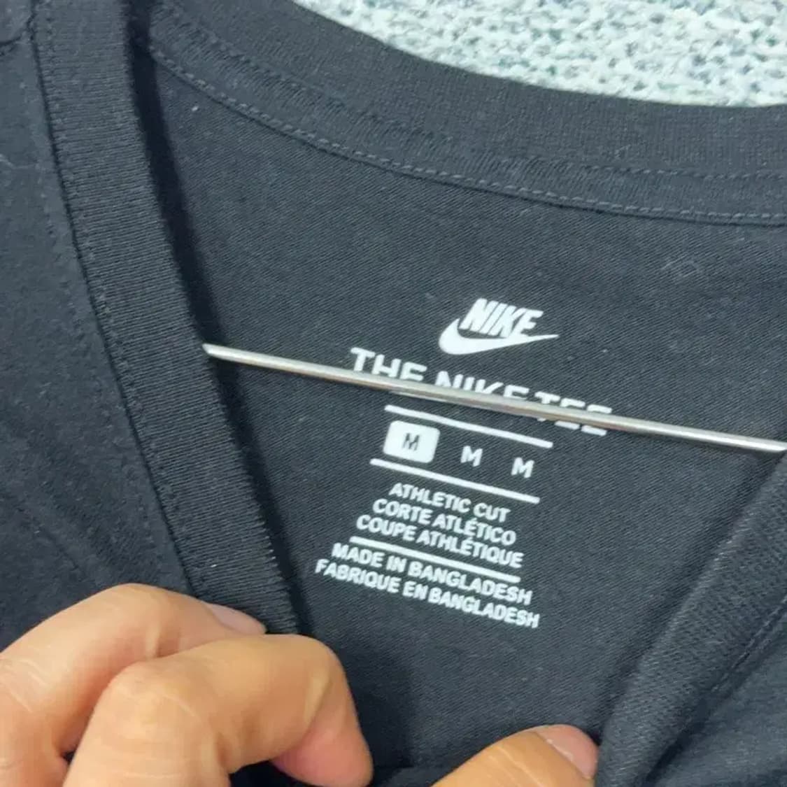 나이키 블랙 로고 캐주얼 반팔 티 M 상품이미지3