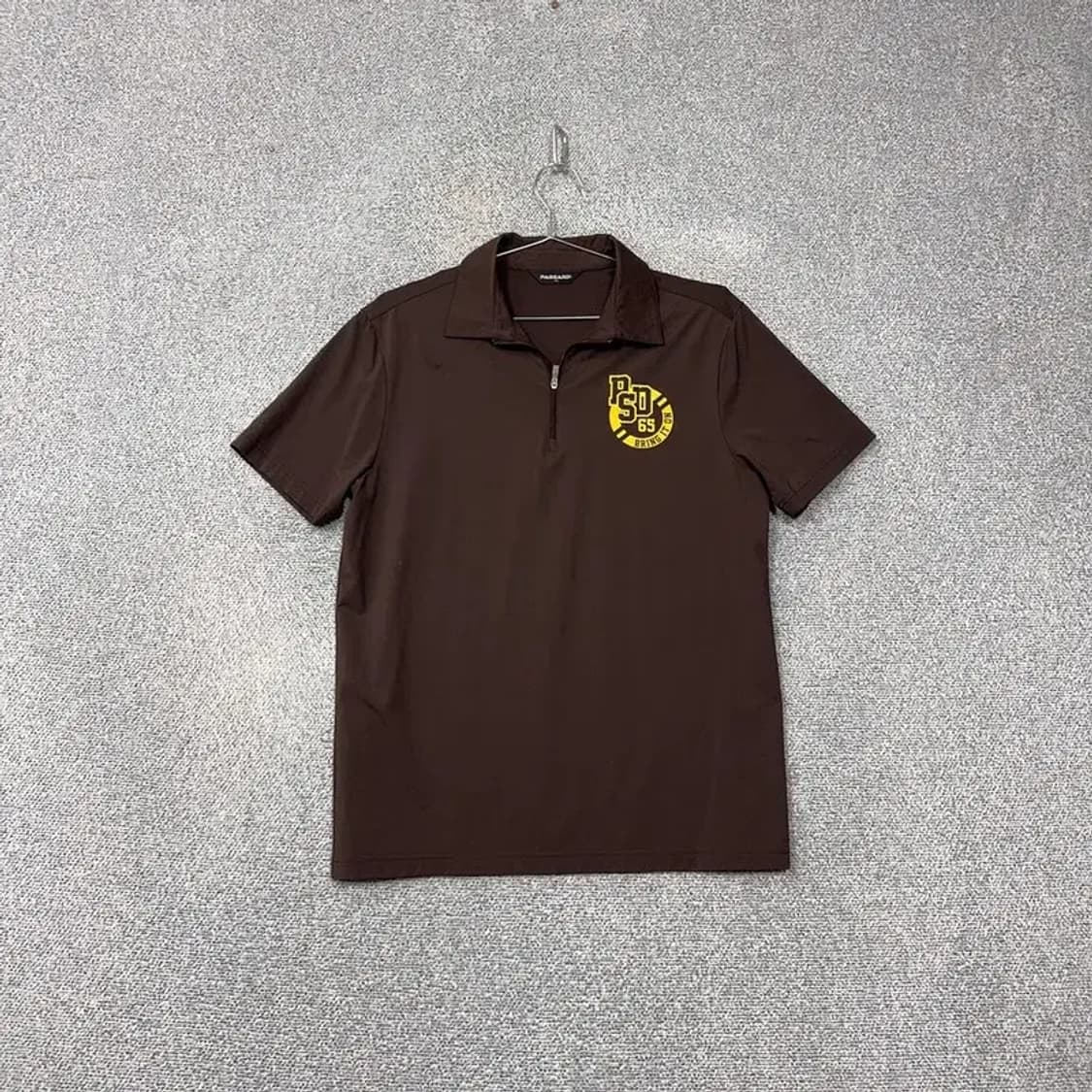 파사르디 브라운 골프 기능성 반팔 카라티 100 상품이미지1