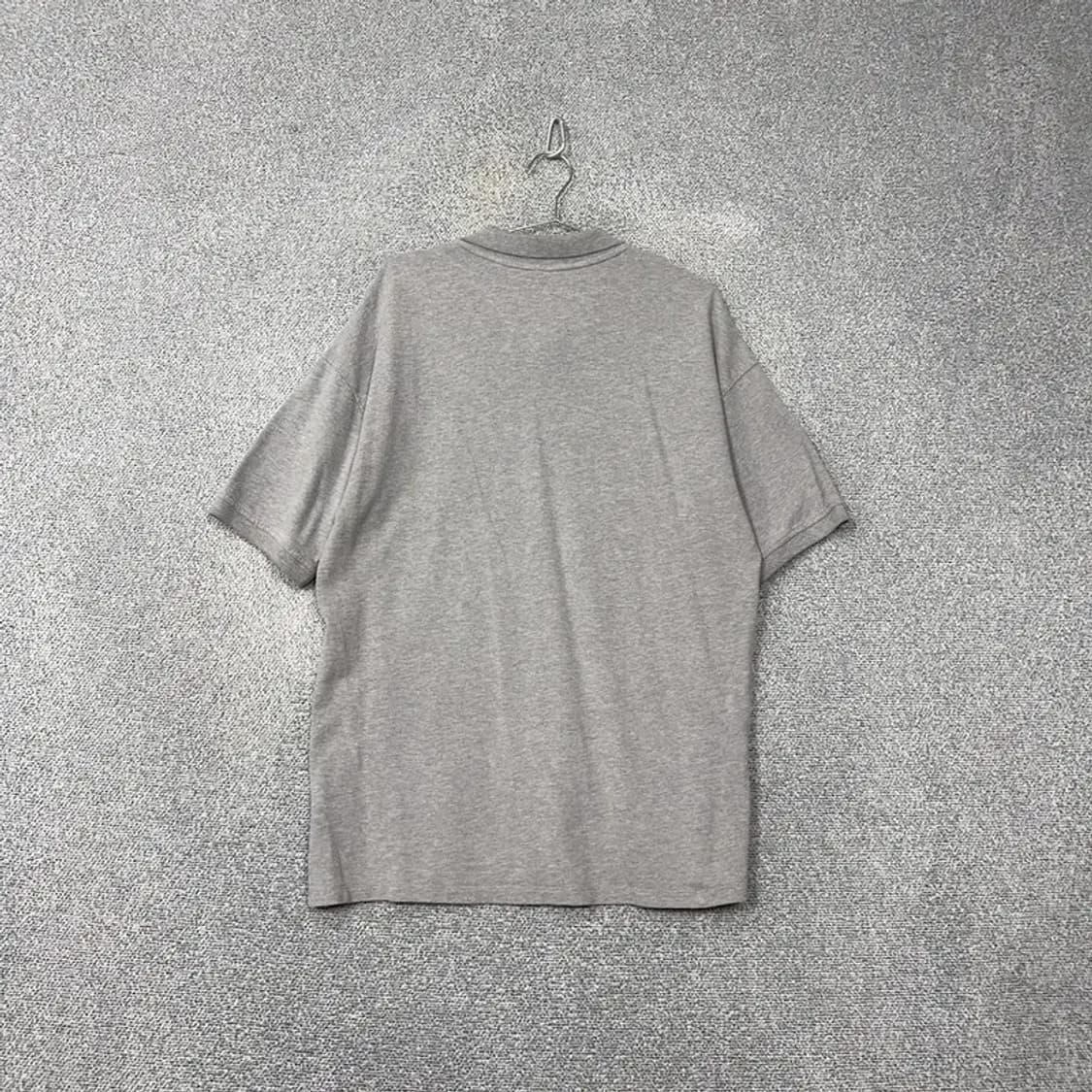 아웃도어 프로덕츠 로고 박스핏 라이트 그레이 반팔 카라티 LARGE 상품이미지2