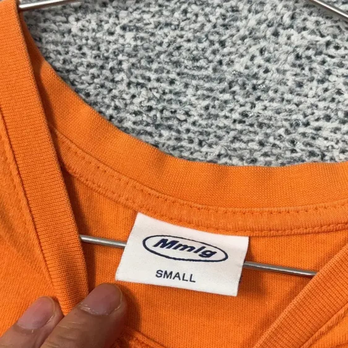MMLG 프린팅 오렌지 반팔 티 SMALL 상품이미지3