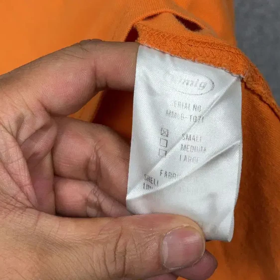 MMLG 프린팅 오렌지 반팔 티 SMALL 상품이미지4