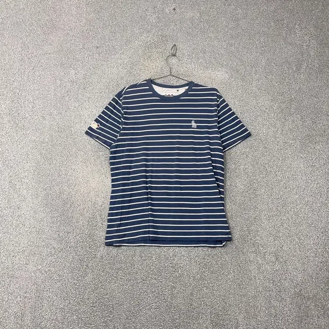 해지스 스트라이프 네이비 반팔 티 105 상품이미지1