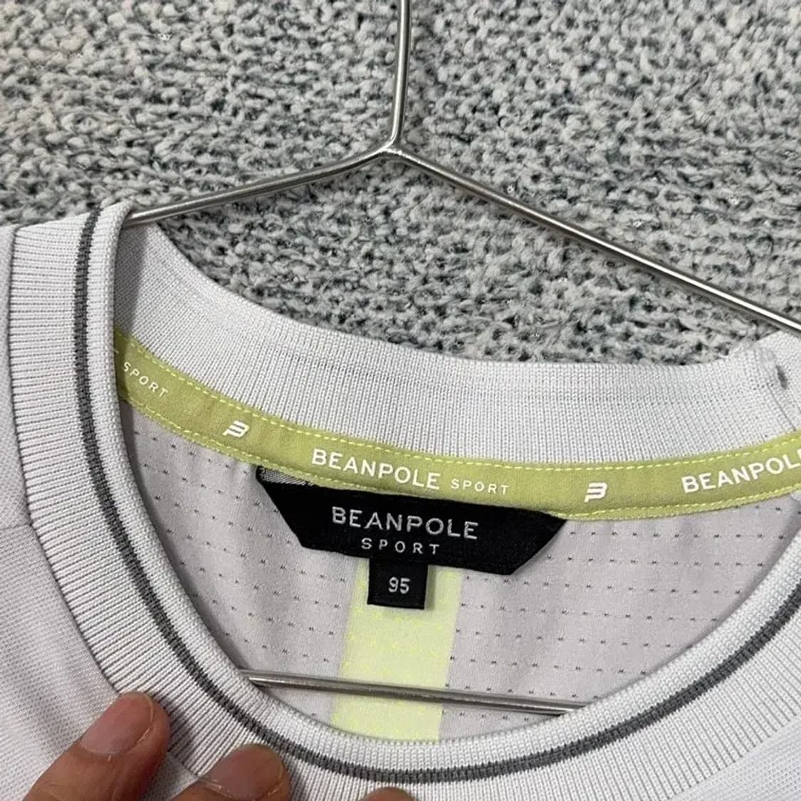 빈폴 프린팅 라이트 그레이 기능성 반팔 티 95 상품이미지3