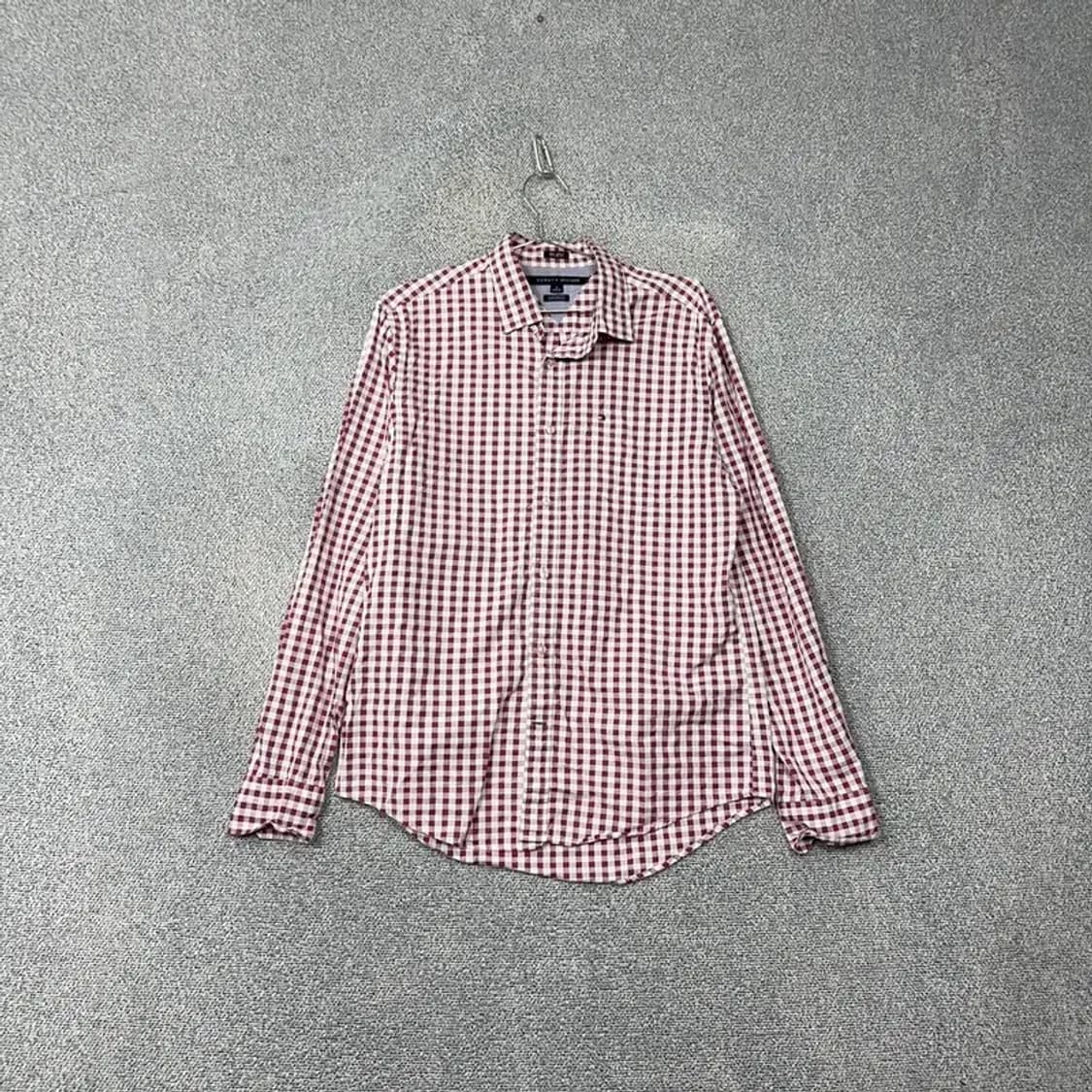 타미힐피거 캐주얼 로고 체크 셔츠 M 상품이미지1