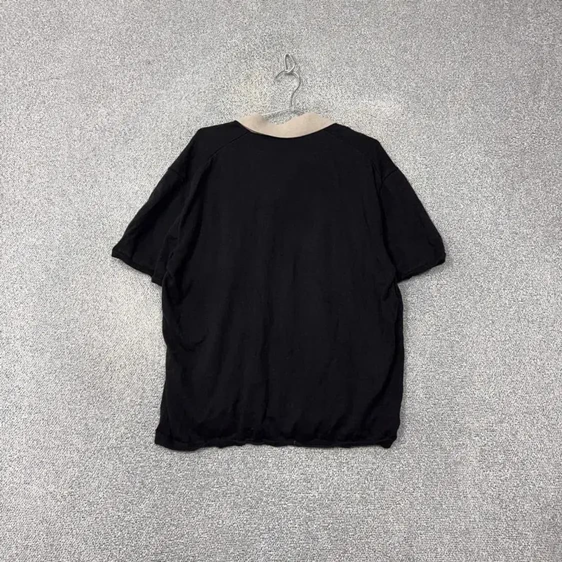 무신사스탠다드 블랙 코튼 캐주얼 반팔 카라티 XL 상품이미지2