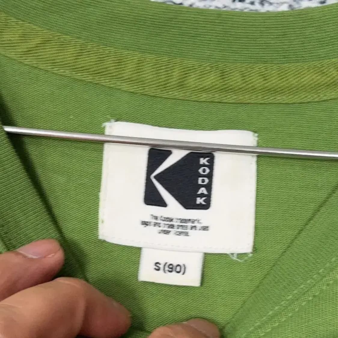 코닥 프린팅 그린 반팔 티 S (90) 상품이미지3